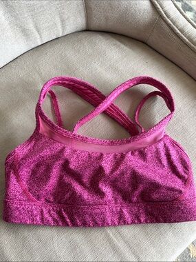 lululemon athletica Pink Cross-Back Low-Impact Sports Bra